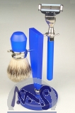 Rasierset Henry Segel blau
