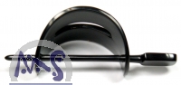 Horn Haarspange schwarz mit Stab