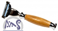 Nassrasierer Teakholz Mach3