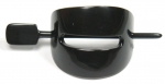 Horn Haarspange schwarz mit Stab