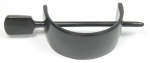Horn Haarspange schwarz mit Stab
