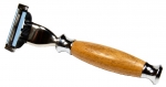 Nassrasierer Teakholz Mach3