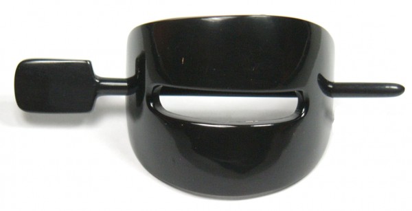 Horn Haarspange schwarz mit Stab